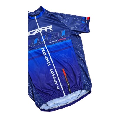 Custom Classic Cycling Jersey – detail view