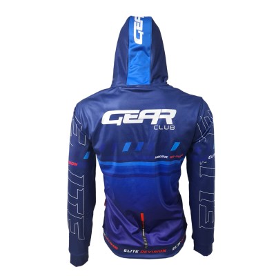 Custom Club Cycling Hoodie – back view