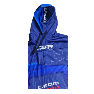 Custom Club Cycling Hoodie – fit view