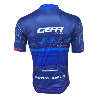 Custom Retro Cycling Jersey – back view