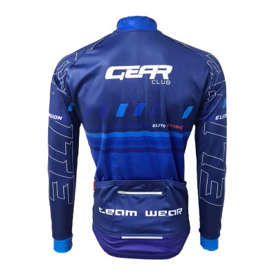 Custom Winter Pro Cycling Jersey – back view
