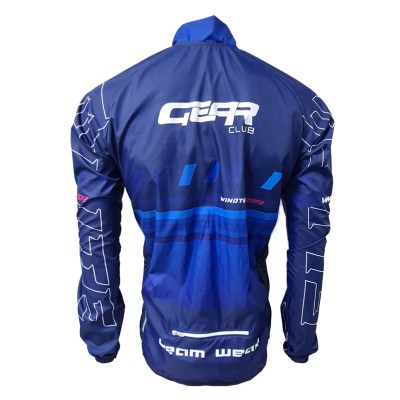 Custom Windtex Light Cycling Jacket – back view