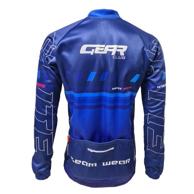 Custom Winter Cycling Jersey – back view