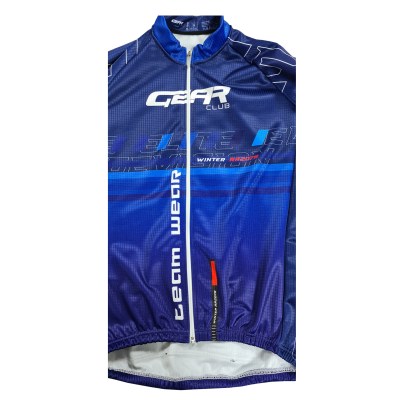Custom Winter Cycling Jersey – detail view